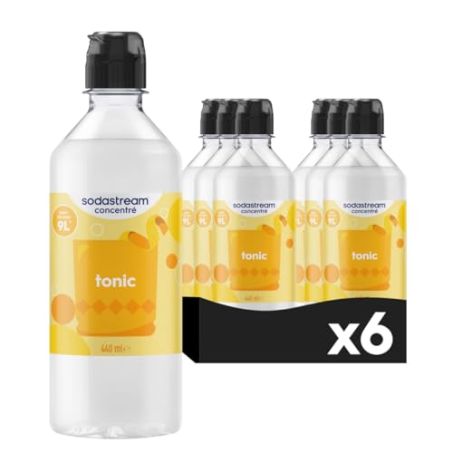 Sodastream Lot de 6 Concentrés Tonic pour Machine à Eau Pétillante et Soda