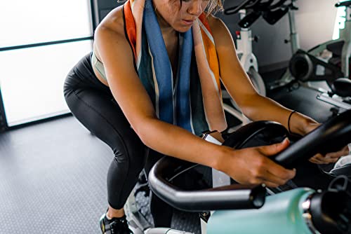 Nomadix Mini Towel - Perfect For Beach, Pool, Travel, Camping, Yoga - Made With Recycled Materials - Super Absorbent - Sand Resistant - Stripes Retro - 16X40 #TOP7