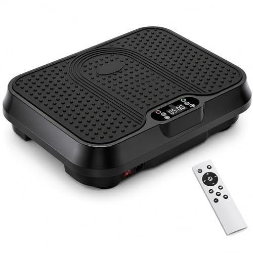 Image of Vibration Plate Exercise Machine, Vibrating Plate for Lymphatic Drainage, Shake Plate Whole Body Vibration Plate Platform, Fitness Equipment for Weight Loss Fat Burner for Women Men