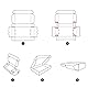 HORLIMER 20 Stück Versandkarton Klein Karton Box, 30,5x22,9x10,2 cm Verpackungskartons aus Wellpappe für Warensendung, Geschenkbox, Faltkarton, Postkarton(Weiß)