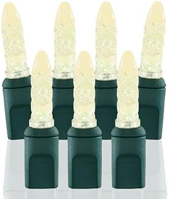 Pro Christmas M5 LED Holiday Lights - 70 Bulbs, 23.3ft - Professional Grade Indoor Outdoor Diamond Cut Sparkle Light Strings for Home Decorations and Christmas Trees - 2800K Warm White