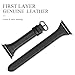 SWEES Slim Leather Band Compatible for Apple Watch 38mm 40mm 41mm 42mm Series 10, Slim Thin Elegant Top Grain Genuine Leather Strap Compatible for iWatch Series 10 9 8 7 6 5 4 3 2 1 SE Women