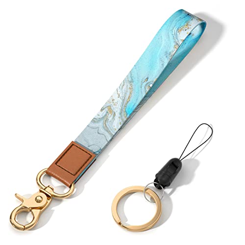 Image of Wrist Lanyard Key Chain, Cute Wristlet Strap Keychain Holder for Women Men Car Keys ID Badges Card Wallet Phone Camera