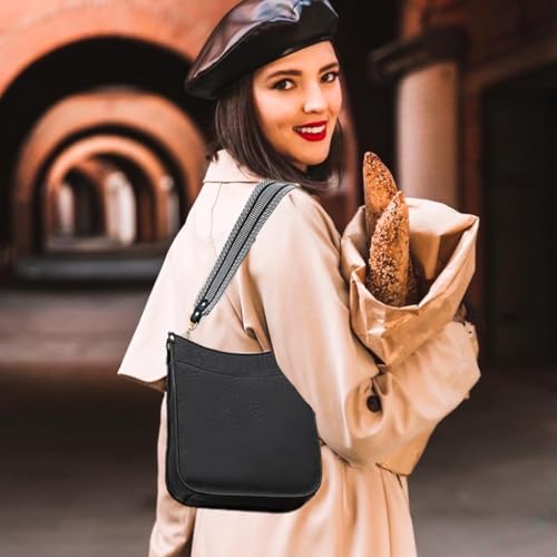 Women's Shoulder Handbags Fashion Leather Crossbody Bag Hobo Handbags Wallet Set Shoulder Purse for Women with 2PCS Adjustable Strap(Dark Brow)3