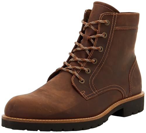 ECCO Jamestown   Botas de moda para hombre, color camel, 8.5 UK, marrón claro, 8.5 UK