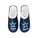 FOCO Dallas Cowboys NFL Mens Big Logo Mule Slipper - M