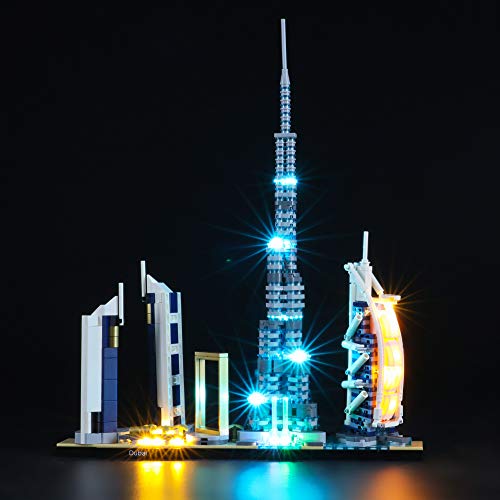 Image of BRIKSMAX LED Lighting Set for Lego Architecture Dubai, Compatible with Lego 21052, 1603 Pieces