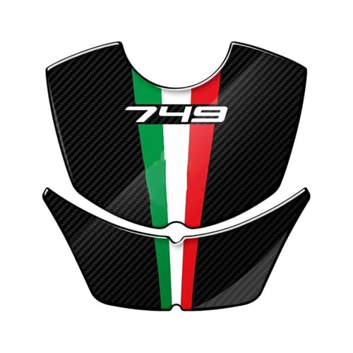 Adhesivos protectores depósito gasolina motocicleta contra arañazos Ducati 749 aspecto carbono
