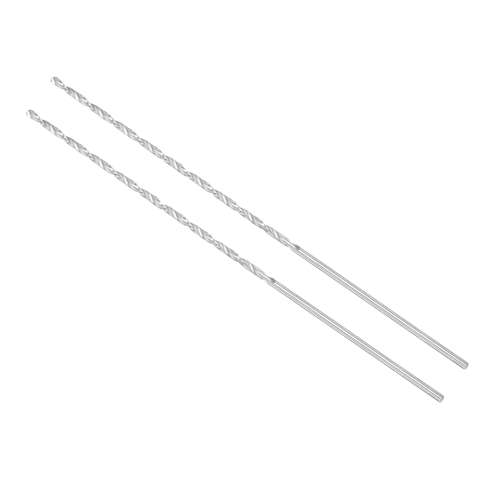 CoCud Extra Long High Speed Steel Twist Drill Bits, 3mm Diameter 300mm Length, Straight Twist Jobber Drill Bit