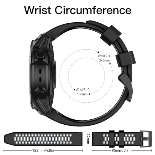 Correa de silicona deportiva para Garmin Fenix 7/6/5 22mm miniatura 6
