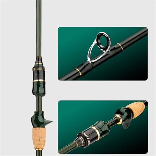 Matériel de pêche compact canne à pêche carbone 1.8m gain de place - 7