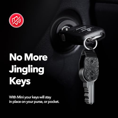 Image of QEG Key Organizer,Keyholder Keychain, Compact Metal Key Case, Minimalist Key Fob,Keychain For Men,Holds 2-6keys