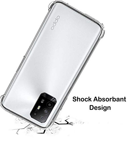 Image of Soft Flexible Silicone Back Cover Compatible with Oppo F19 Pro+ 5G, Transparent Case