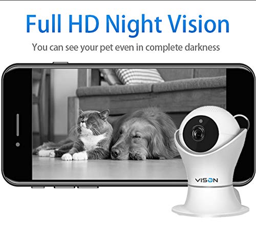 Night Vision Pet Camera with Two Way Audio