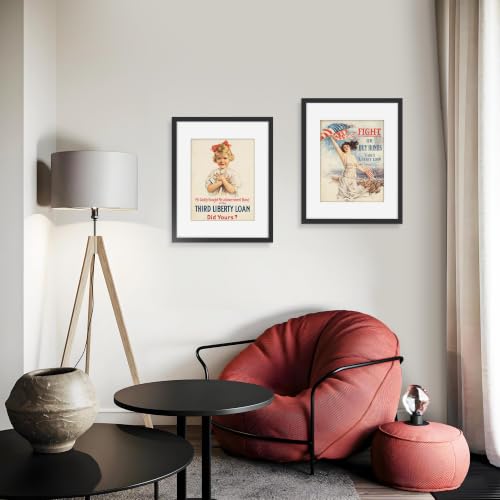 Image of Picrit 15x19 Black Picture Frame, Poster Frame for Wall, 3 Pack