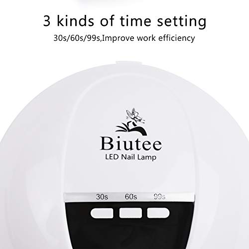 image for Biutee UV LED Nail Lamp Fast Nail Dryer Nail Phototherapy Machine 54W 