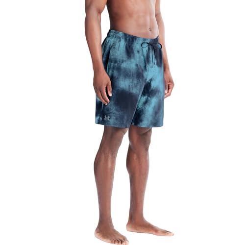 Image of Under Armour Men's Compression Lined Volley Swim Trunks, UPF 50+ Sun Protection, Drawstring Closure & Elastic Waistband