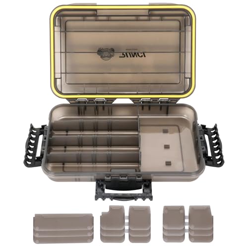 Image of RUNCL Fishing Tackle Box, Waterproof Tray for Jigs Lures, Thicker Floating Tackle Utility Box with Adjustable Dividers, 3600 /3700 /Large 3700 Size