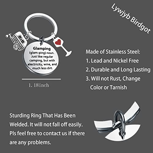 Lywjyb Birdgot Camper RV Gift Camper Keychain Glamping Lifestyle Gift Camp Lover Camping Gift2