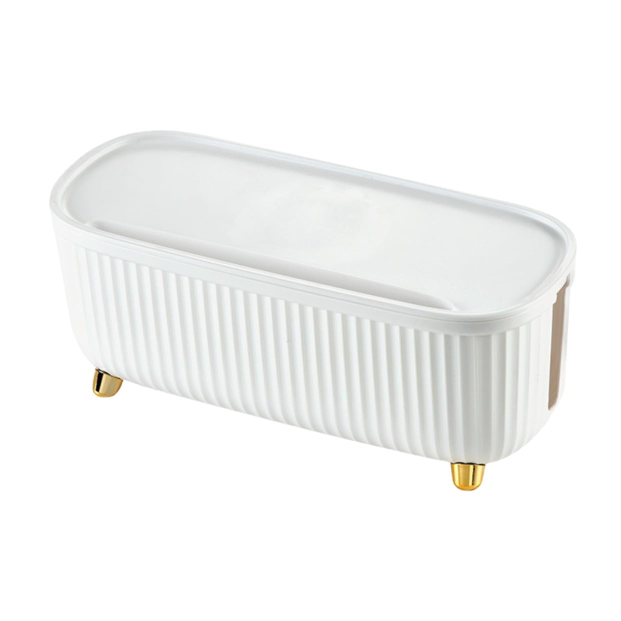 Caja Organizadora de Cables de Gran Capacidad para Oficina y Sala Tapa Plástico Blanco para Almacenar y Reducir Riesgos de Cables
