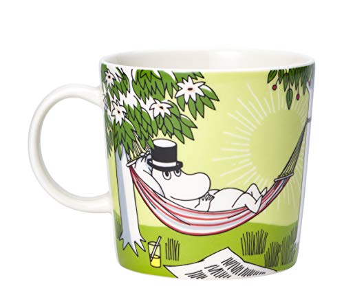 Arabia Moomin - Taza de porcelana (0,3 L), diseño con texto "Relaxing" - Imagen 3