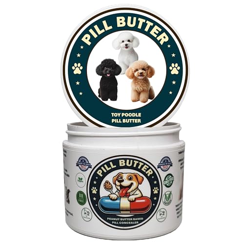 Toy Poodle Dog Treats to Wrap Pills Jar of Non-Sticky