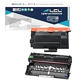 LCL TN850 Toner Cartridge and DR820 Drum Unit Replacement for Brother TN850 TN-850 DR820 DR-820 for DCP-L5500DN DCP-L5650DN HL-L6200DWT HL-L6400DW MFC-L5700DW MFC-L5800DW Printer (2Pack)