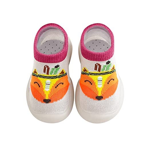 Kids Slip On Shoes Kids Boys Sole Cute Rubber Baby Stocking Knit Socks Shoes Warm Slipper Toddler Girls Soft Baby Shoes For Girls Boys (Grey, 3-6 Months) #TOP3