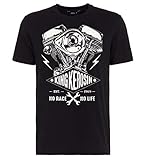 king kerosin wendehemd DESIGN: Der cool Print im Retro Look in der Front des kultigen King Kerosin T Shirts macht richtig was her! Super leger und kommt in der Biker Szene sehr gut an.
