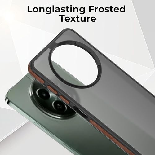 Image of A rtistque Frosted Matte Back Cover Case for Realme Narzo 70x 5G / N65 / Realme 13 /12 / 12X 5G / C65 5G | Smooth Sides with Grip | TPU Protective Design | Raised Camera Edges | - Brown