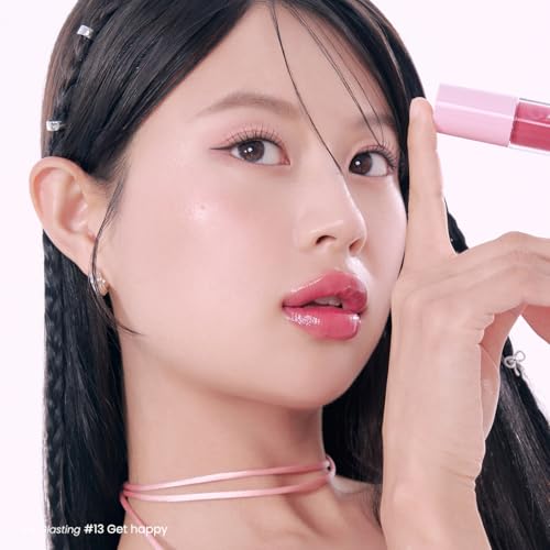 Image of Peripera Ink Glasting Lip Gloss | Non-Sticky, High-Shine Finish | Fuller-Looking Lips, Nourishing Formula | Long-Lasting Wear, Safe for Sensitive Lips, K-Beauty Makeup (013 GET HAPPY)