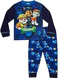 Paw Patrol Schlafanzug für Jungen, lang, Nick Jr W17, Blau, blau, 110