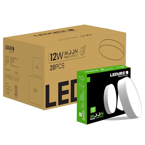 Image of LEDURE 12W LED Surface Light|Energy Efficient LED Downlight|WarmWhite Pack-20