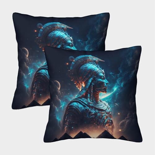 ABFFSDT Taies d'oreiller Primordial God Grandes taies d'oreiller froissées King Size pour Cheveux et Peau 40x40cm