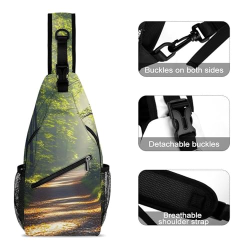 Mochila bandolera cómoda para senderismo y excursiones 3