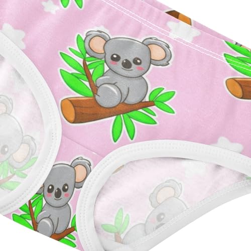 Designer Toddler Underwear Custom 2t Cotton Little Girl Panties Cute Cartoon Koalas Pink Underpants Briefs4