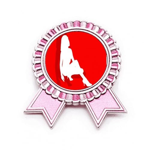 Broche chaussure à talons hauts en métal rose au design Art déco chic