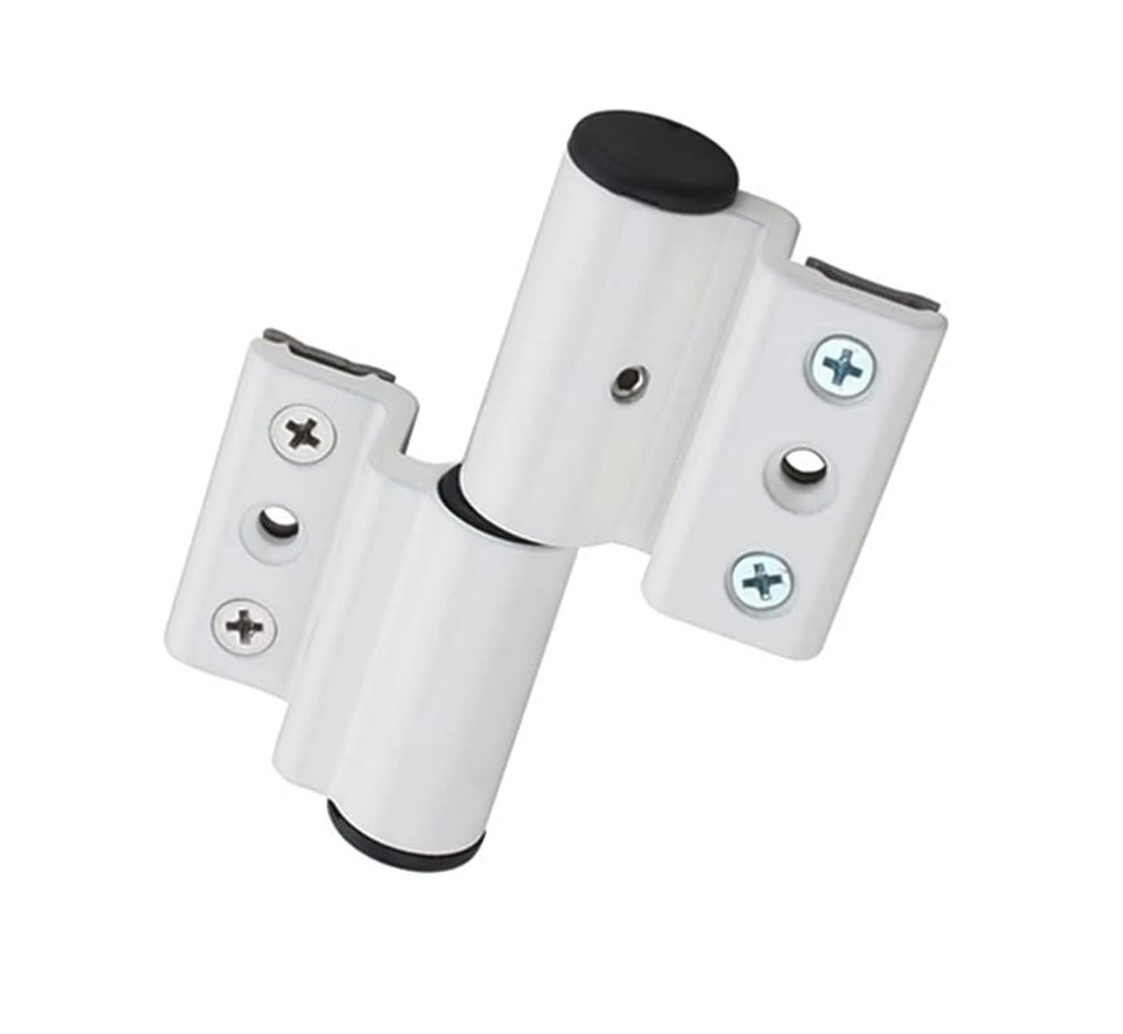 Bisagra de ventana de puerta de aleación de aluminio, resistente, izquierda y derecha, 2 uds.(White left)