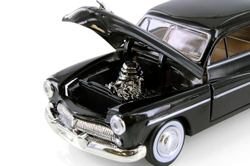 Modelo a escala 1:24 Mercury Coupe Hardtop 1949 negro miniatura 7
