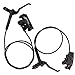 Keenso Hydraulic Disc Brake Set, 1 Pair Hydraulic Disc Brake Mountain Front and Rear Brake Levers Set & Parts & Parts