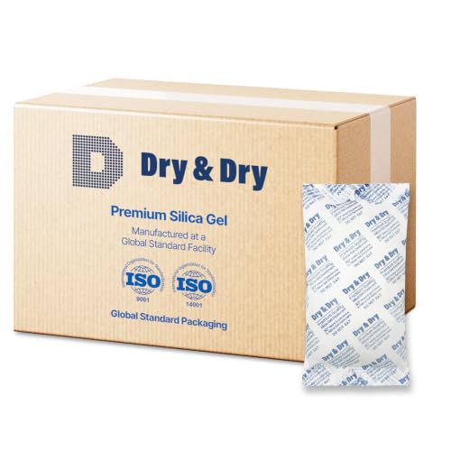 Dry &amp; Dry 300 Gram [30 Packets] Silica Gel Packets Desiccants, Silica Packets - Rechargeable Silica Gel Packs, Desiccants Packets, Silica Gel