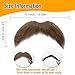 DIY Self Adhesive Fake Mustache Fake Beard Material Novelty Mustaches for Costume and Halloween Festival Party (Brown)