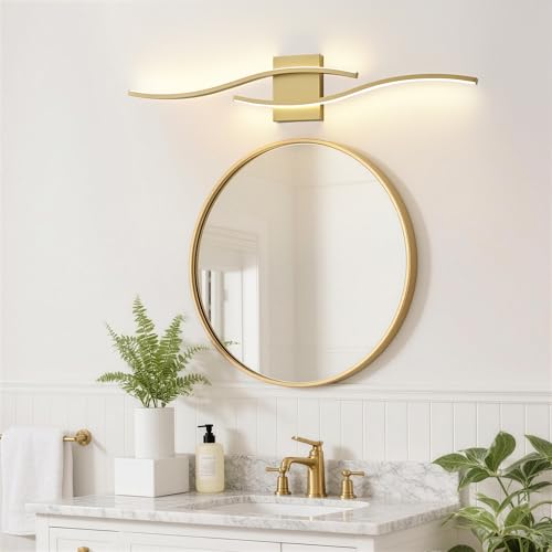 Image of KARTOOSH Hardwired Gold Vanity Lights for Bathroom