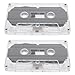 ARTIBETTER 2pcs Audio Cassette Tapes Dictating Blank Microcassette Tapes 30 Min Recording Time Per Tape Replacement Cassette Tapes