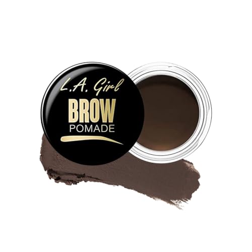 L.A. Girl Brow Pomade – Dark Brown | Long-Wear, Smudge-Proof Eyebrow Cream | Creamy, Buildable Formula | Defines & Fills Brows | Ideal for Dark Hair & Indian Skin Tones