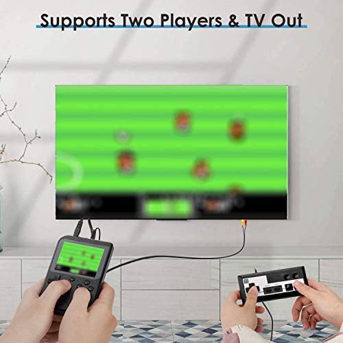 Handheld Game Console, Retro Mini Game Player with 500 Classic FC Games, 3.0 Inch Screen 800mAh Rechargeable Battery Portable Game Console Support TV Connection & Two Players for Kids Adults - Thumbnail 2