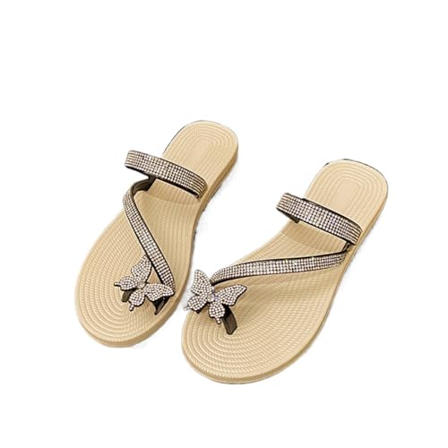 Womens Flat Sandals for Womens Summer Slippers Non Slip comfortable Beach Sandals Cute Round Open Toe Beach Slipper