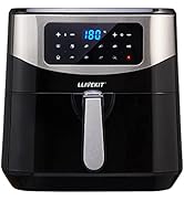 LLIVEKIT Heißluftfritteuse 7L XXXL für 7 Portionen, Heissluft Fritteusen Air Fryer mit Digitalem ...