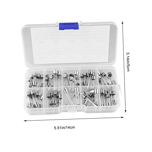 POPETPOP kit de 60 fusibles de vidrio de 5x20mm con surtido de amperajes miniatura 2