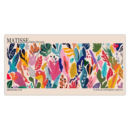 Lienzo abstracto Matisse de 30x60cm para renovar paredes desnudas con arte minimalista